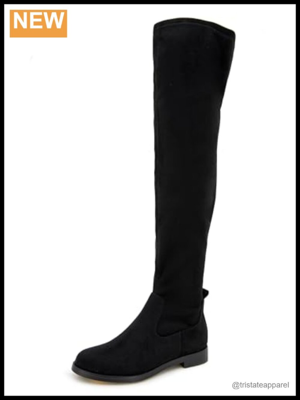 Women's Over-the-Knee Boots Inside Zip Stretch Fabric Block Heel